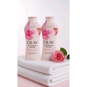 Olay Fresh Radiance Body Wash Rose Water & Sweet Nectar 22 oz – Pack of 2 – New